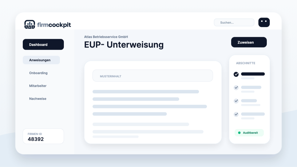 FirmCockpit Blogbild: EUP-Unterweisung: elektrotechnisch unterwiesene Personen sicher einsetzen